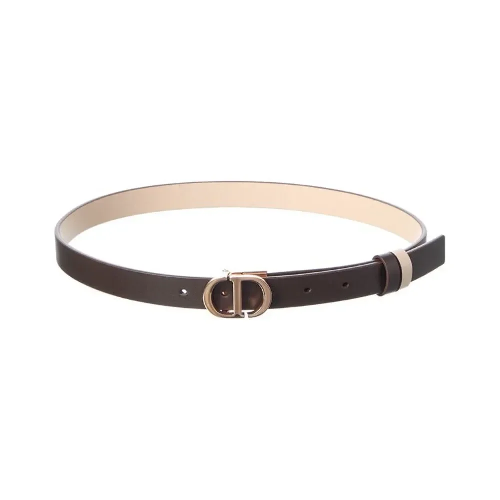 Dior Montaigne Reversible Leather Belt, Brown